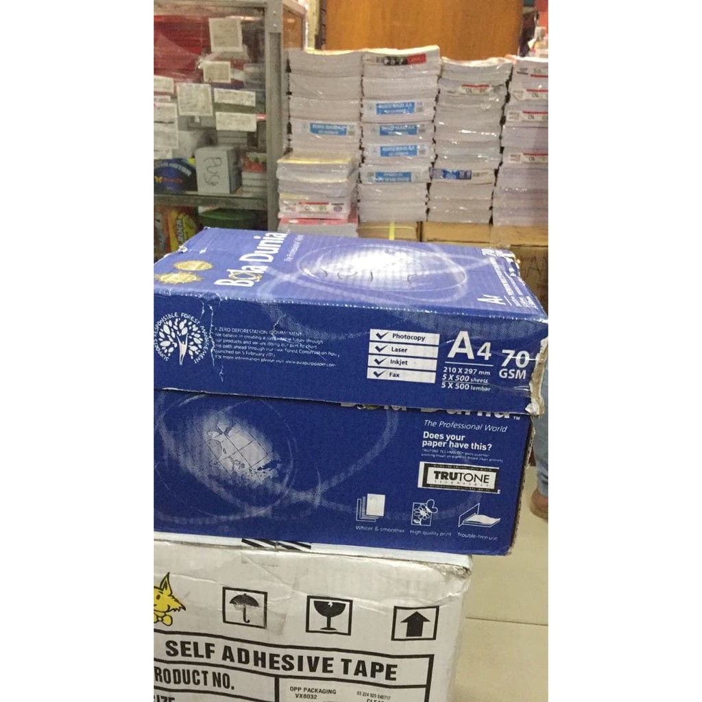 

KERTAS A4 70 gr Bola Dunia