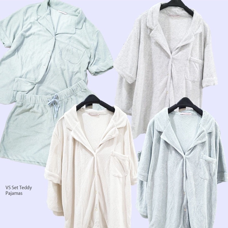 Victoria Secret Pajamas Set Piyama Wanita Pendek