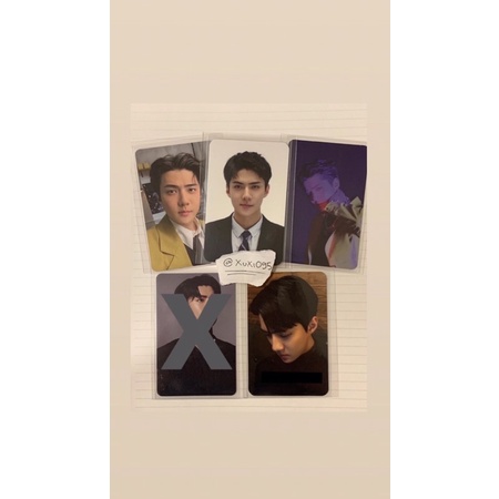 Tihol EXO Photocard sehun suho ticket holder