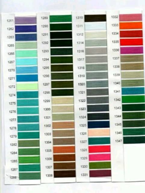 Benang bordir Rayon Merk Star Elephant 120D Tidak jual katalog
