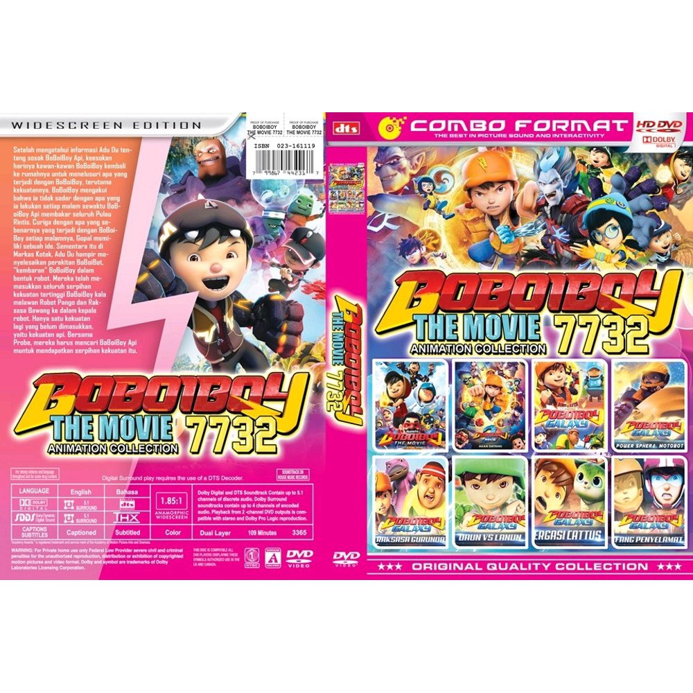 PROMO KASET DVD FILM ANIMASI KOLEKSI BOBOIBOY