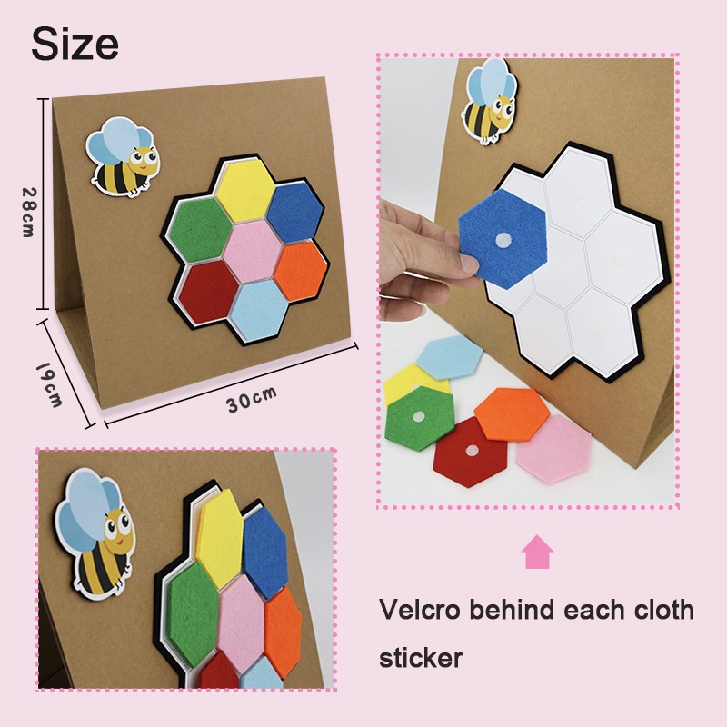 Kids Montessori Colorful Pattern Matching Mainan Anak Koordinasi Mata Tangan Mainan Edukasi Dini