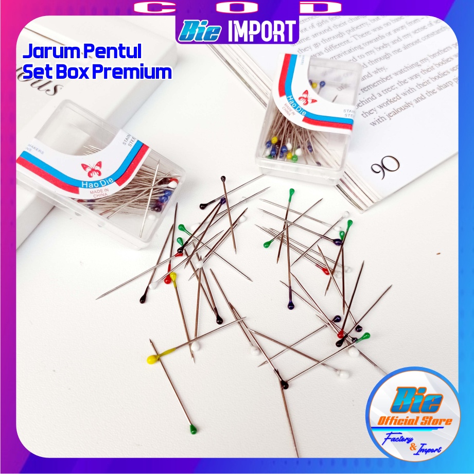 50 Pcs Jarum Pentul Size Besar Impor / Jarum Jilbab / Peniti Jilbab