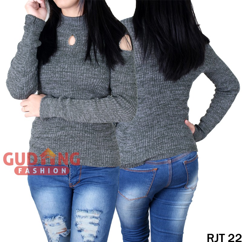 Sweater Wanita Rajut Smart Casual RJT 22