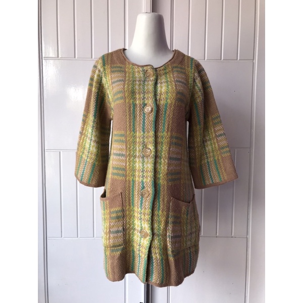 Atasan Rajut Vest Long Outer Cardigan Rajut Jumbo Premium Second Thrift-4