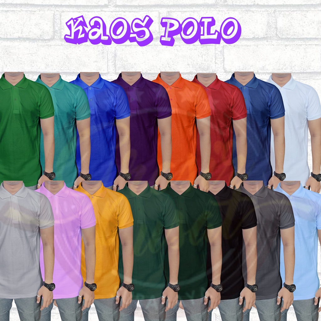 Kaos Polo Shirt Polos Berkerah Cowok Murah