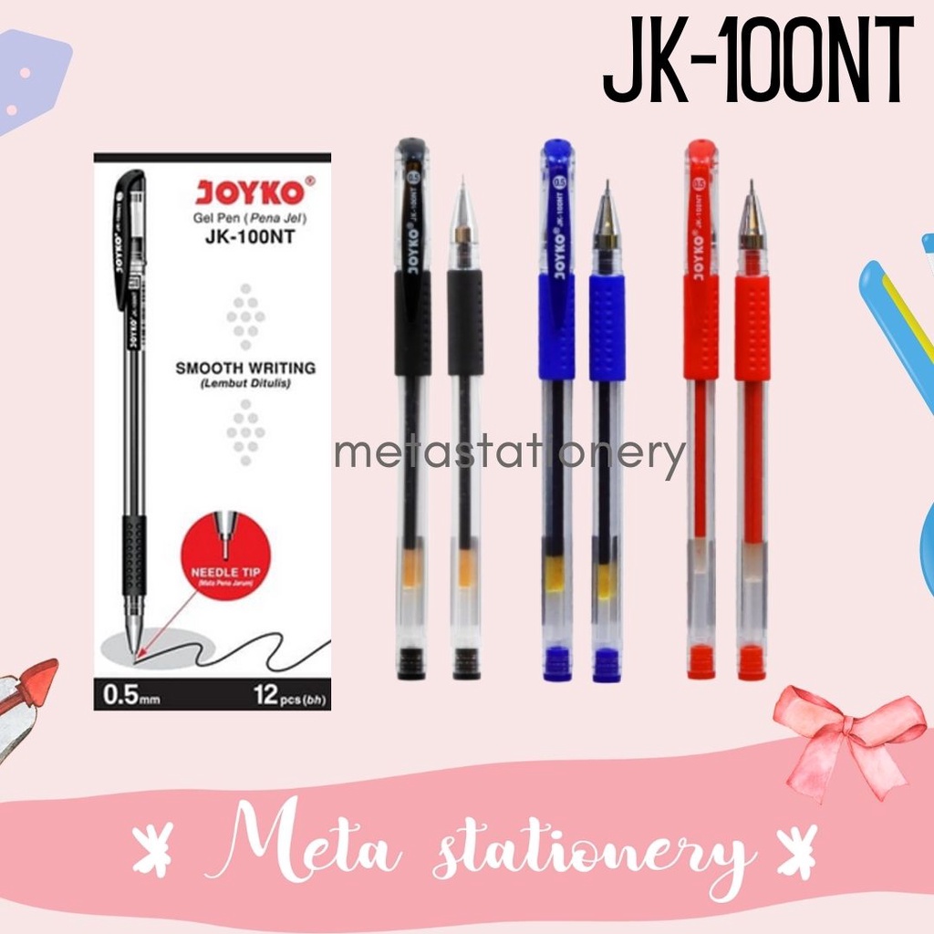 

Pulpen Gel Pen Joyko Jk-100NT (1pak)