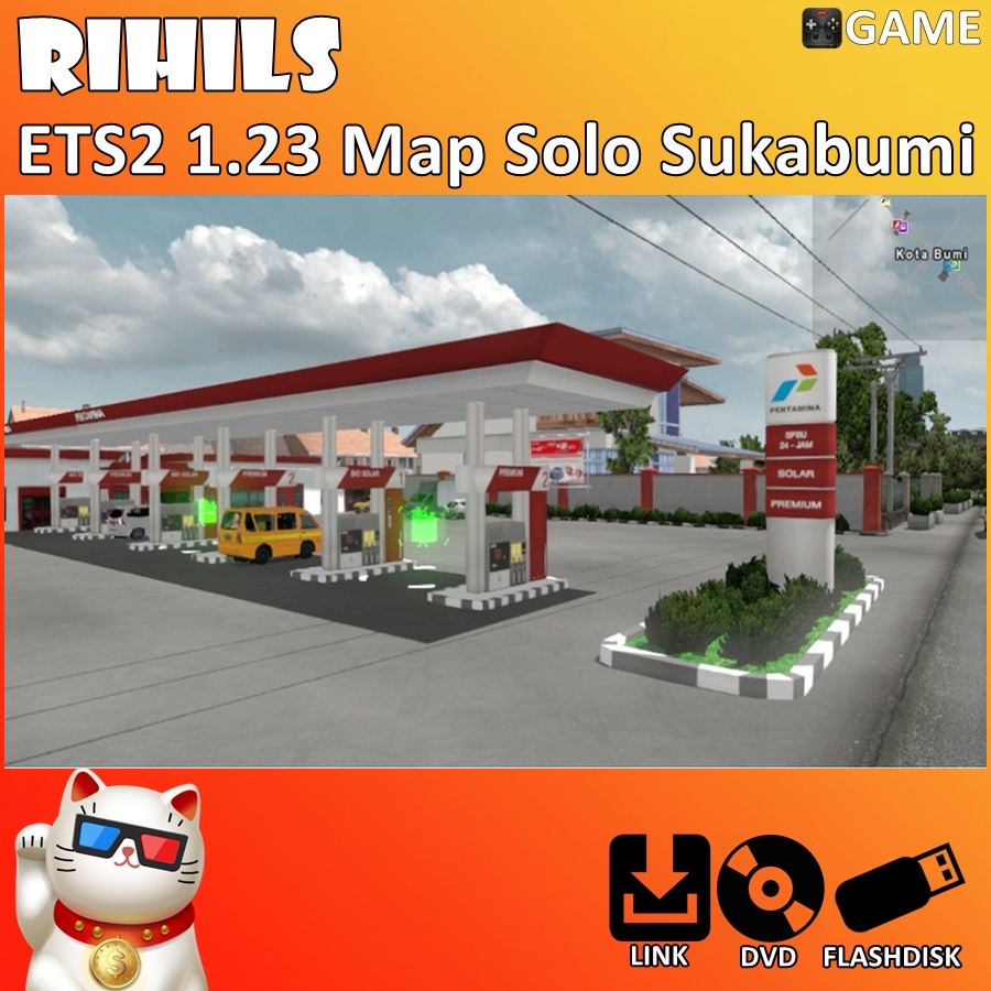 ETS2 1.23 Map Solo Sukabumi Game Bus Truk Indonesia untuk PC Laptop