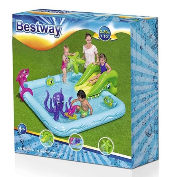 Bestway Kolam Renang Bermain Anak Fantastic Aquarium Play Pool Bestway 53052 - Pompa Angin / Listrik