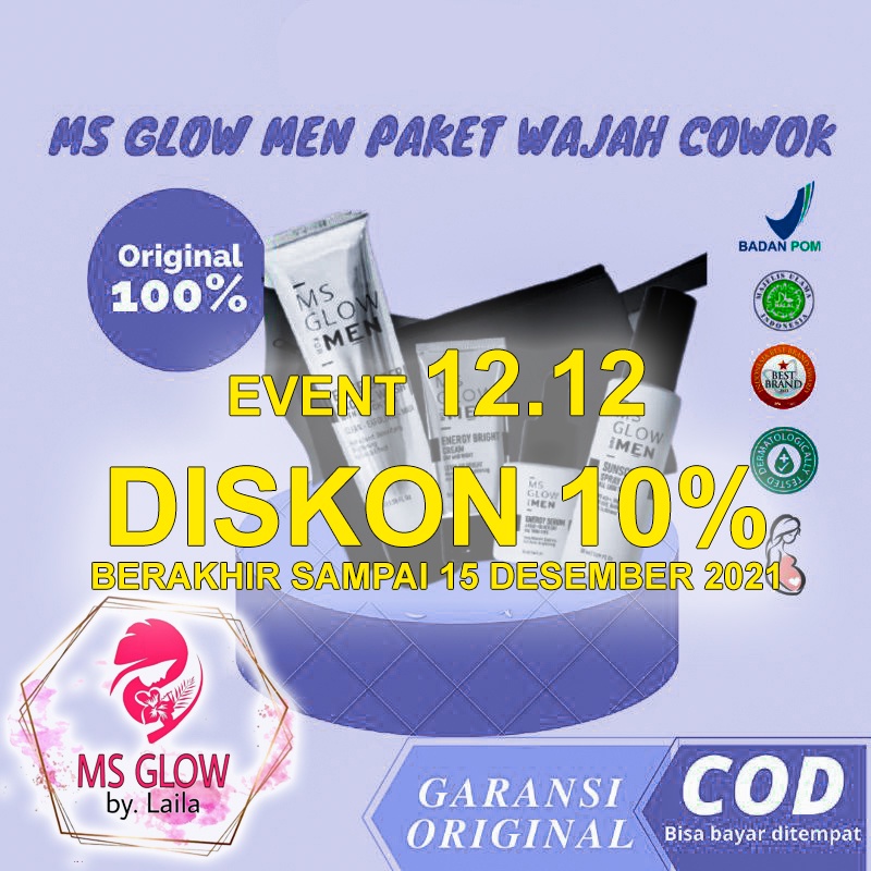 MS GLOW MEN / PAKET WAJAH MS GLOW MEN ORIGINAL