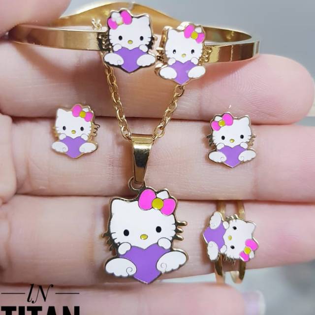 Titanium set peehiasan anak 2401g