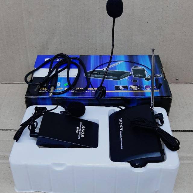 SONY SN 28 Mic Wireless jepit / Tie clip microphone / mic jepit murah / mic jepit bagus