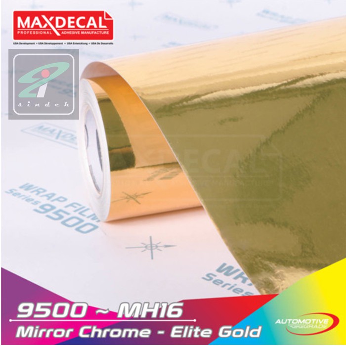 STICKER MAX DECAL MIRROR CHROME ELITE GOLD STIKER MOBIL WRAPPING PREMIUM
