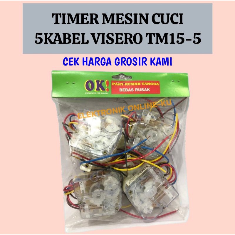 TIMER MESIN CUCI 5KABEL VISERO TM15-5