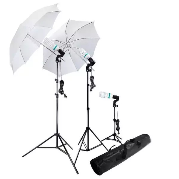 TaffSTUDIO Payung Tripod Lampu Portrait Foto Studio Lighting Kit Youtube Vlog VL