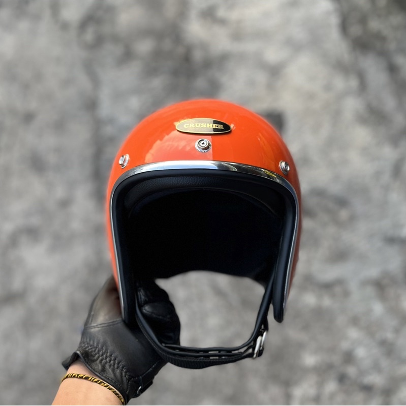 Helm TX500 Slimhead Orange Glossy / Helm custom by @crushercustoms