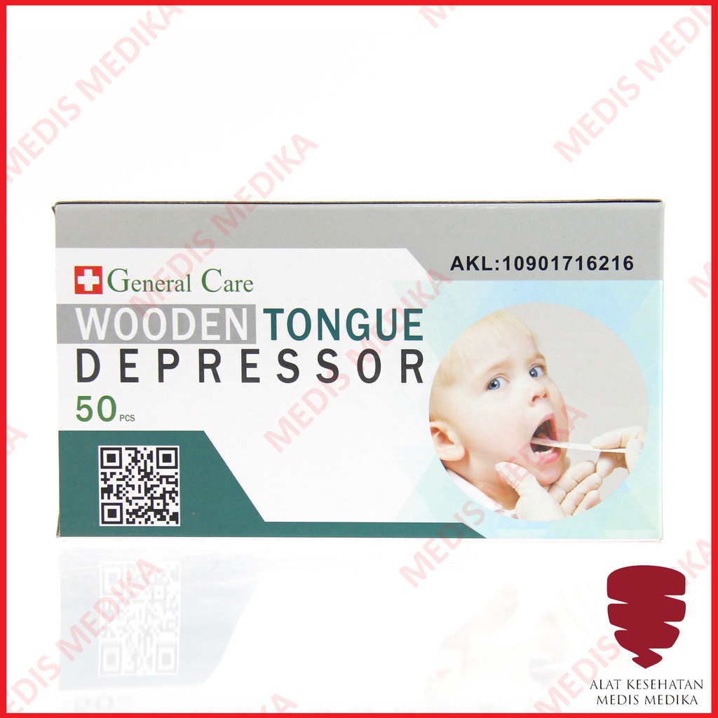 Wooden Tongue Depressor General Care Spatel Lidah Kayu Spatula GC