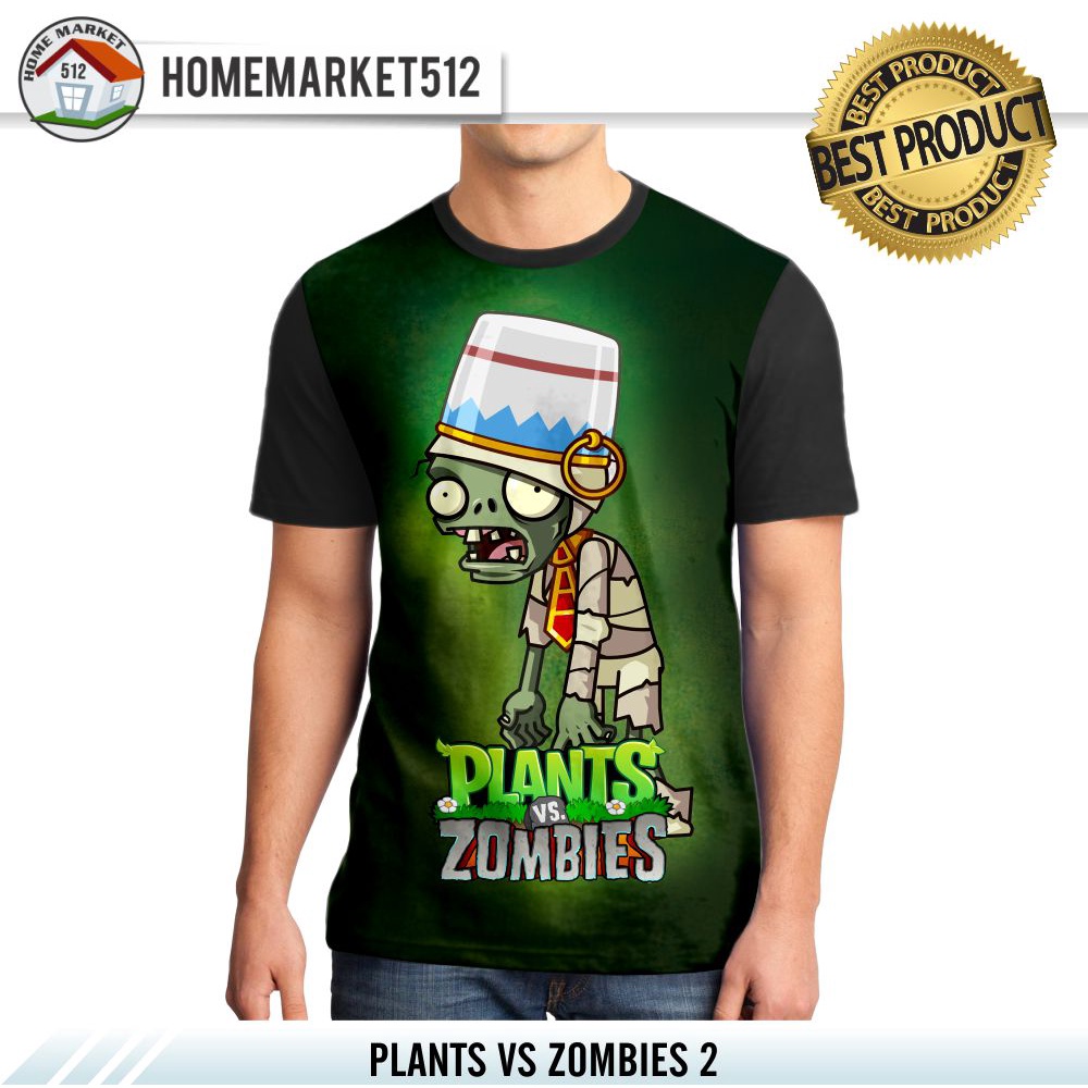 Kaos Pria Plants VS Zombies 2 Kaos Pria Dewasa Big Size | HOMEMARKET512