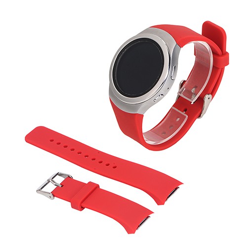 Strap Samsung Gear S2 Sport - Tali Jam Silicone Solid Color Watch Band Sport Strap