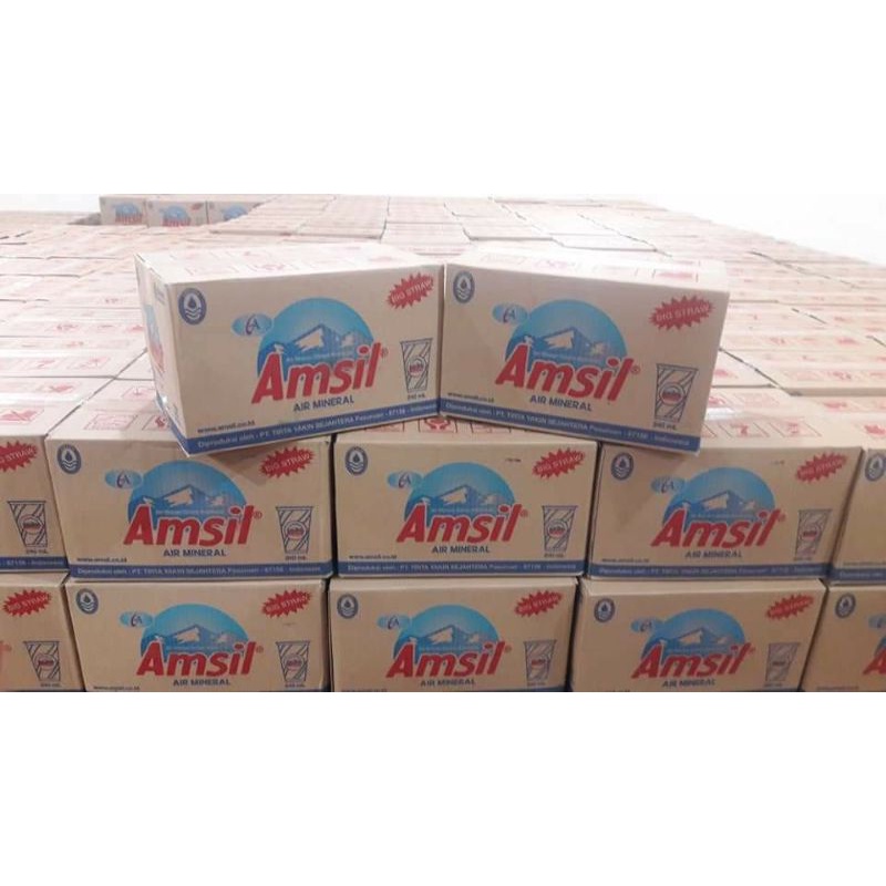 

Amsil air mineral kemasan gelas 220ml 1 dus (khusus gojek)