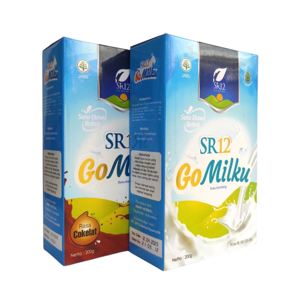 

GOMILKU SR12 200g Susu Etawa Premium / Susu Kambing Etawa Plus Daun Kelor / Susu Bebas Gula