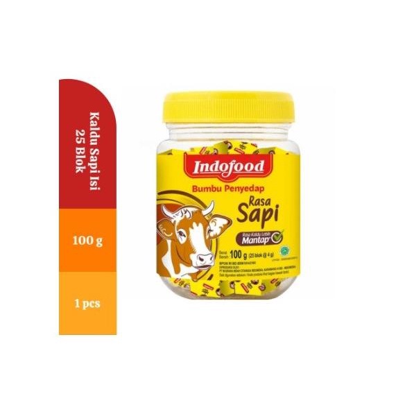 

Kaldu Blok Indofood Rasa Sapi 100Gr