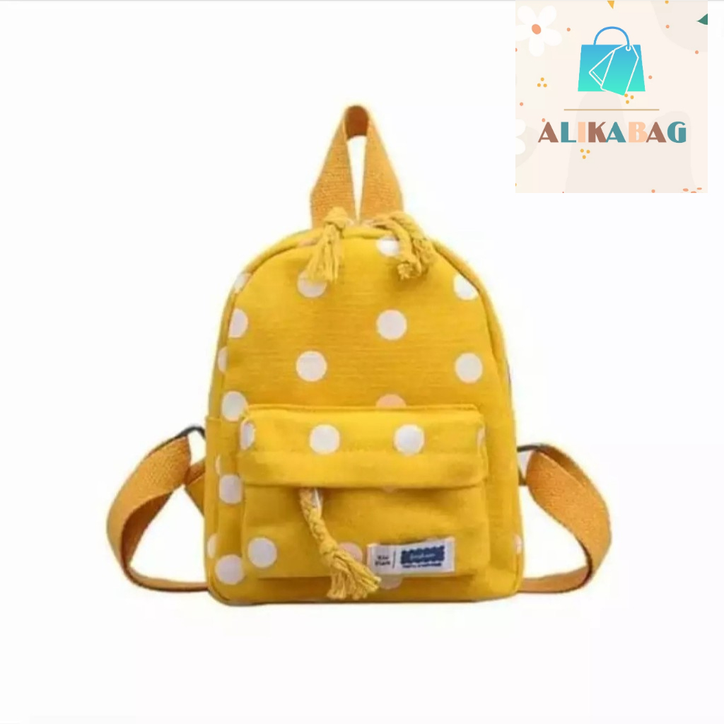 ALIKA BAG - Tas Ransel Mini Motif Pulkadot cute Mini Bagpack