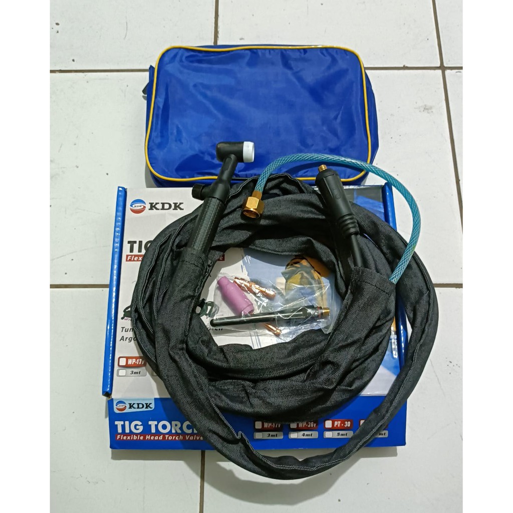 free tas !!! STANG LAS ARGON WP17V 4METER / TIG TORCH WP 17 / STANG ARGON WP17 MANUAL