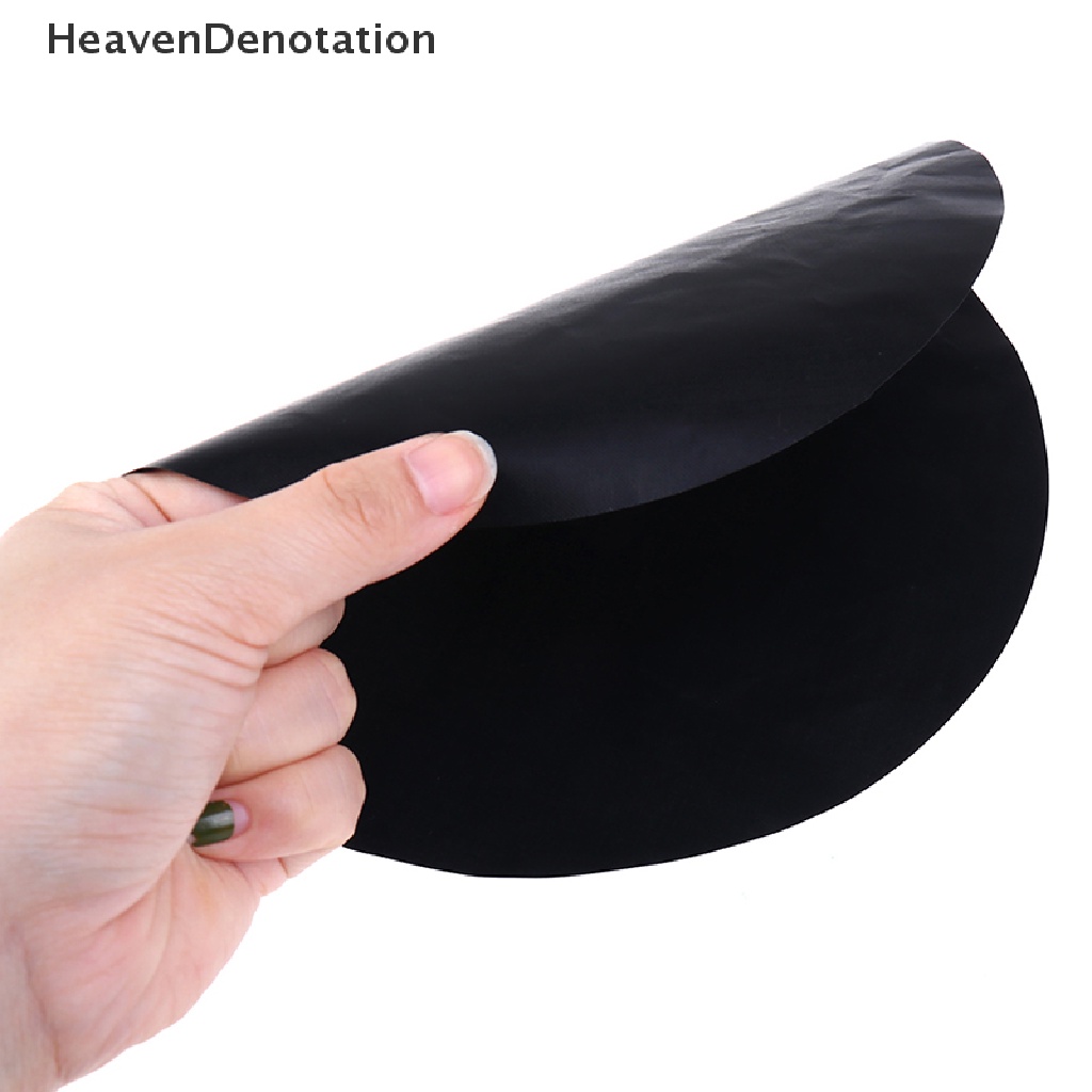 [HeavenDenotation] 1PC Round Non-stick Baking Mat Round Pan Pad BBQ Cooking Mat Fry Liner Sheet Pad