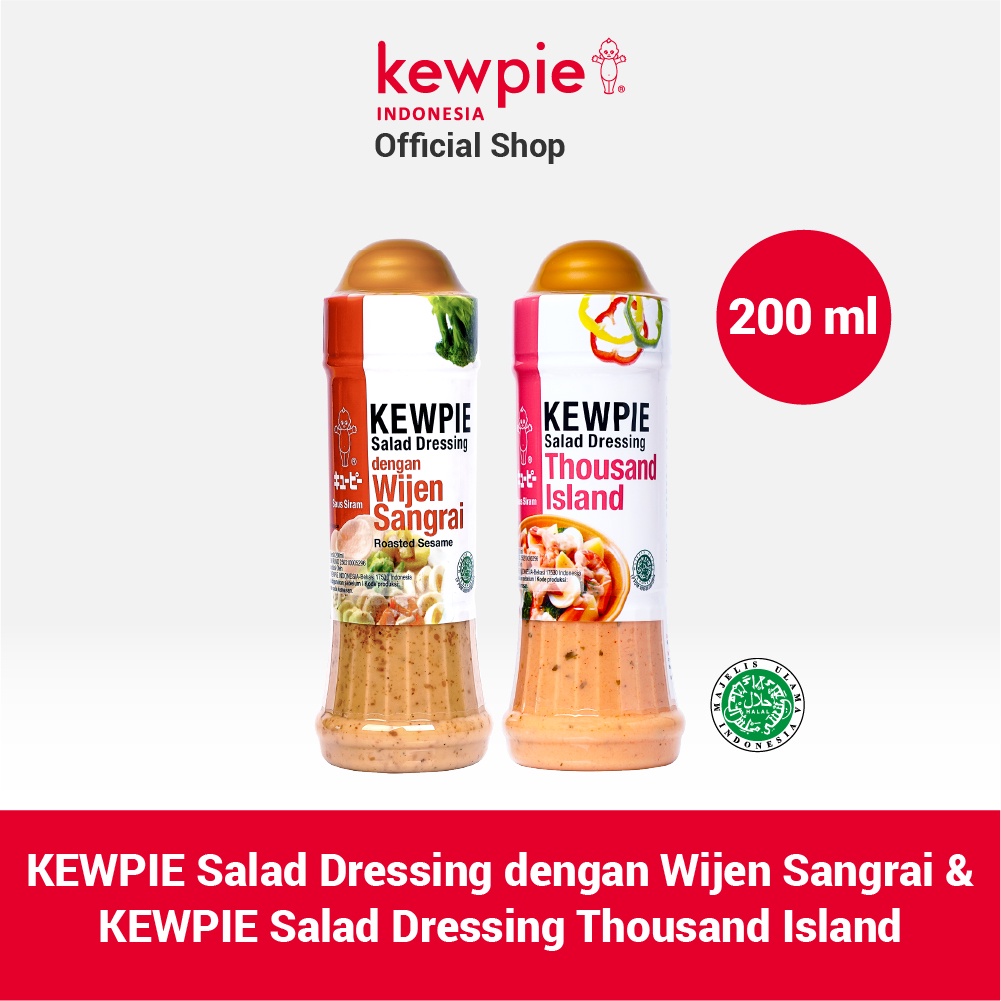 Jual KEWPIE Bundling 3 (KEWPIE Salad Dressing Dengan Wijen Sangrai 200