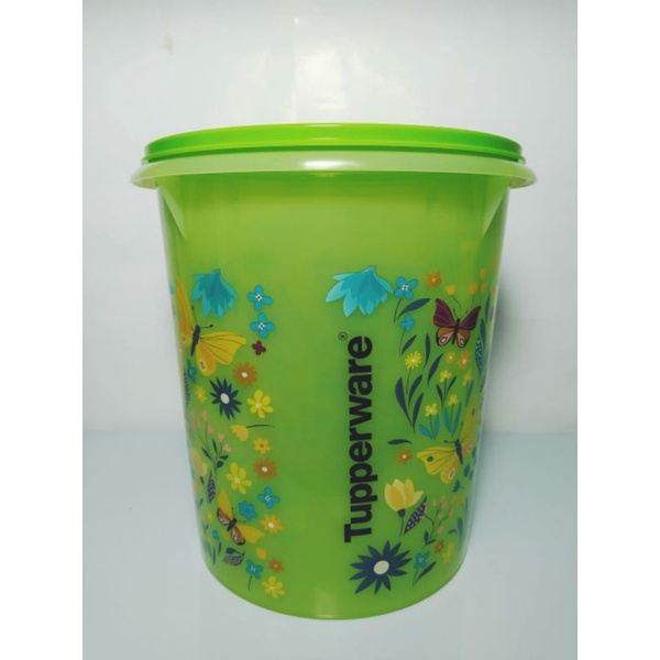 BIG SALE  TUPPERWARE PROMO TOPLES KRUPUK MOTIF BUTERFLAY ORIGINAL 8,4 L (1) - TOPLES KUE LEBARAN KEK