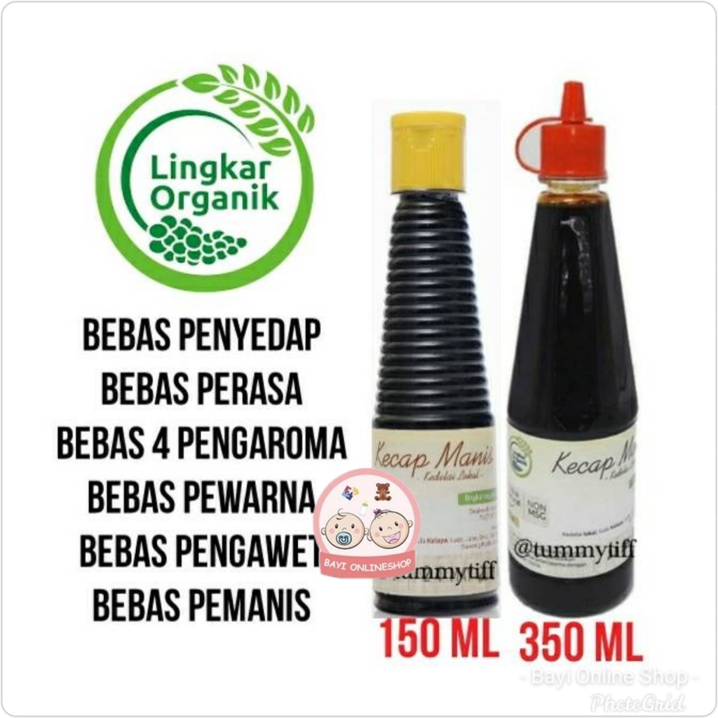 Lingkar Organik Kecap Sehat Non MSG Organik MPASI Bayi 150ML/350ML