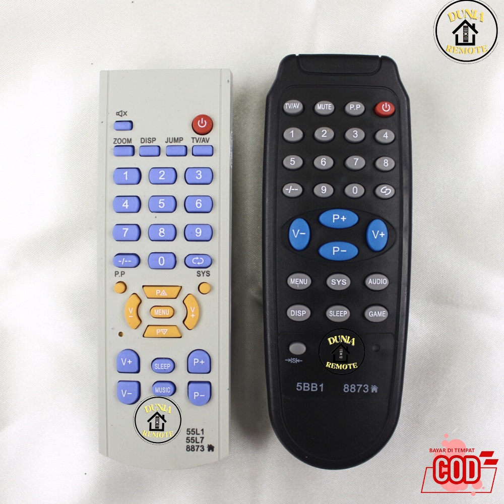 Remot Remote TV Tabung China 55L1 55L7 8873 TV Tabung Pengganti mesin CHINA