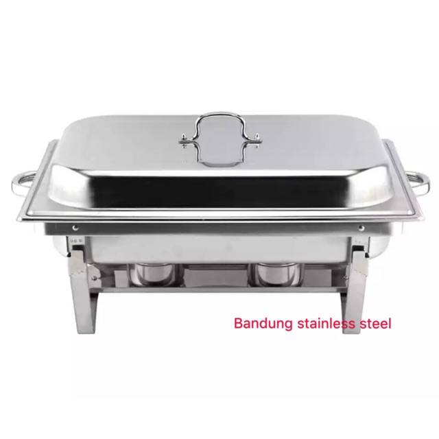 9L Chafing dish pemanasan makanan wadah saji chafer stainless steel Prasmanan