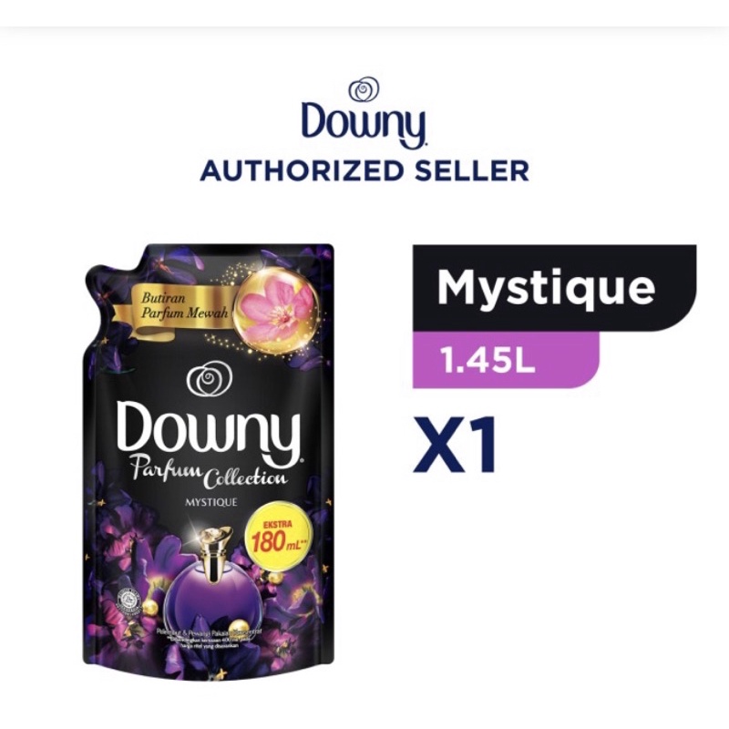 Downy Mystique 1.45L/ Downy pewangi dan pelembut Pakaian. downy hitam.