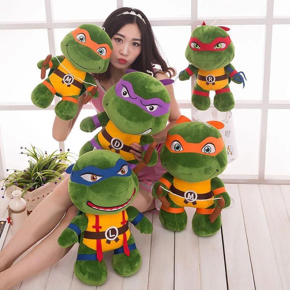 Needway Ninja Turtles Kawaii Lucu Lembut Mainan Anak Hadiah Donatello Anime Boneka Plush Doll Boneka Mainan