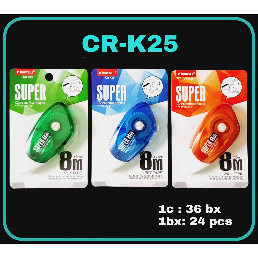 

ILP Correction Tape CR-K25 / Tipex Roll / Tipex Kertas