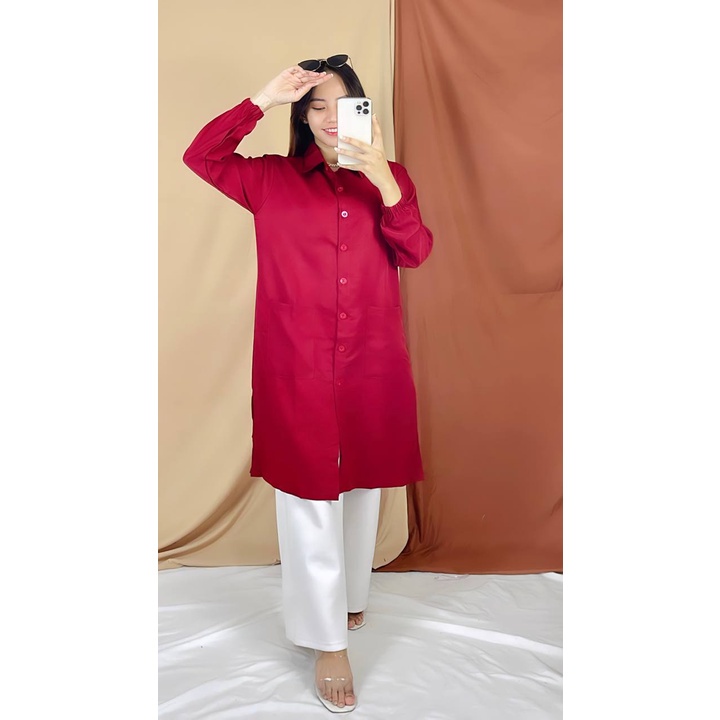 BEFAST - ZRX OOTD Tunik Wanita FADILA / ANISSA TUNIK / Tunik Maxy / Pakaian Wanita Remaja ABG / Tunik Polos Formal / Fashion Wanita Muslimah / Tunik Casual / Outift Wanita Hijab / Keluaran terbaru / Tunik Termurah/Terlaris