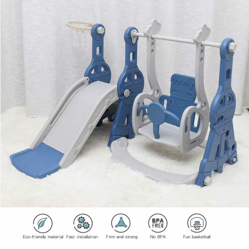 READY Perosotan anak murah tower space gajah guitar 3 in 1 mainan playground slider anak