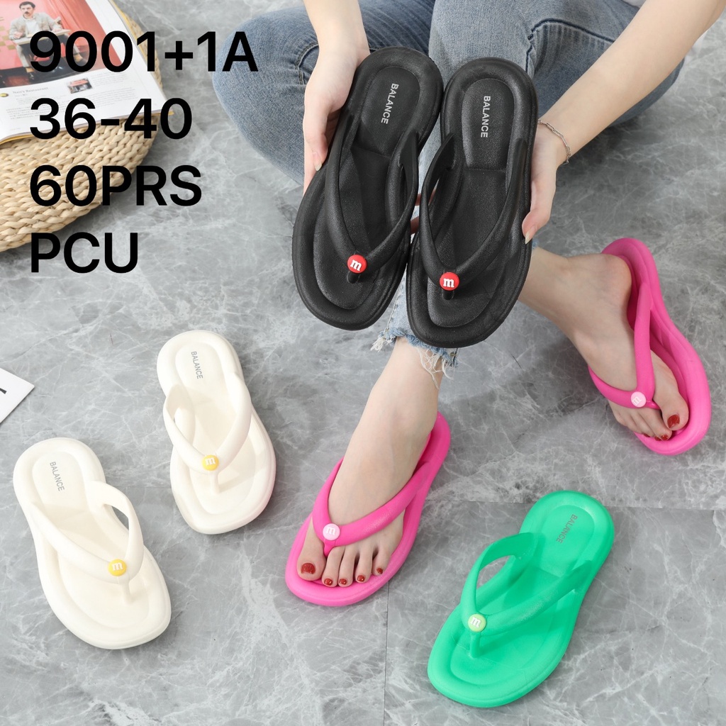 balance 9001 sandal jepit karet jelly perempua model kekinian