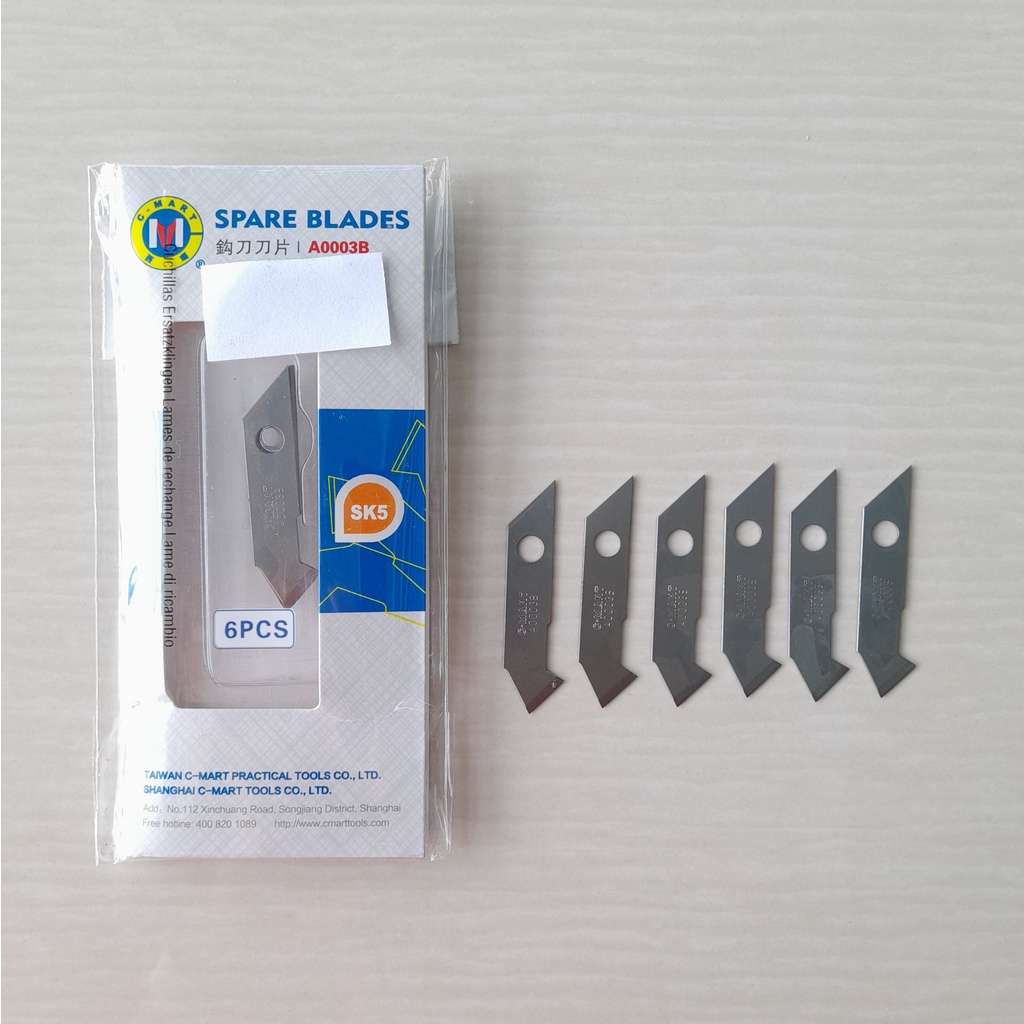 

Refill Blade Cutter Akrilik C-MART isi 6 pcs / isi cutter akrilik