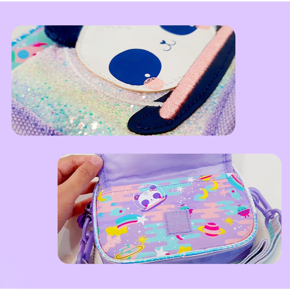 VEST TAS ANAK SELEMPANG GLITTER UNICORN U2024