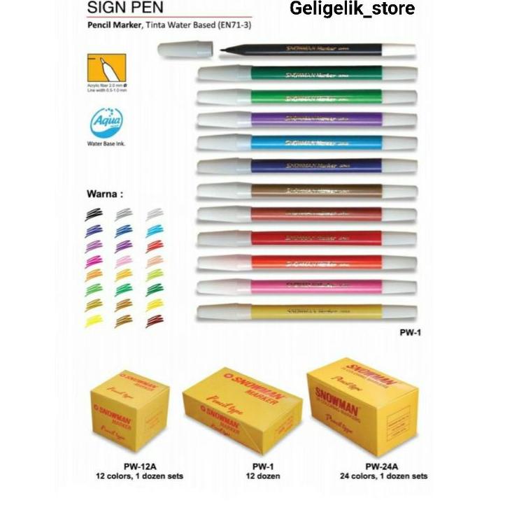 

Bayar Di Tempat GSBBG SPIDOL KECIL 12 WARNA SNOWMAN / COLORING MARKER PENCIL TYPE 12 COLOR SNOWMAN 5