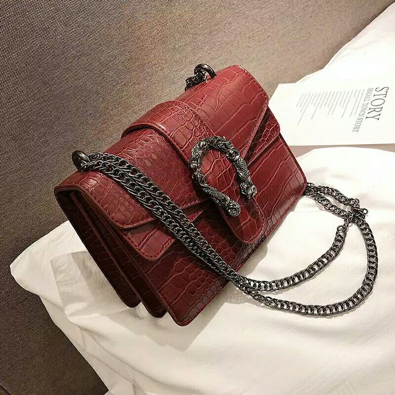 TAS SELEMPANG WANITA | SHOULDER BAG WANITA | HANDBAG WANITA FASHION IMPORT BRANDED CROCO 005
