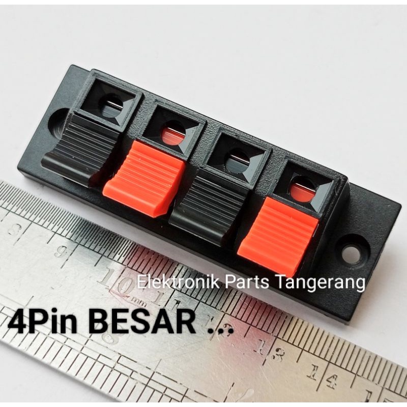 TERMINAL SPEAKER 4 PIN (BESAR) TERMINAL KABEL SPEAKER 4 PIN TERMINAL SPEKER 4PIN PENJEPIT KABEL