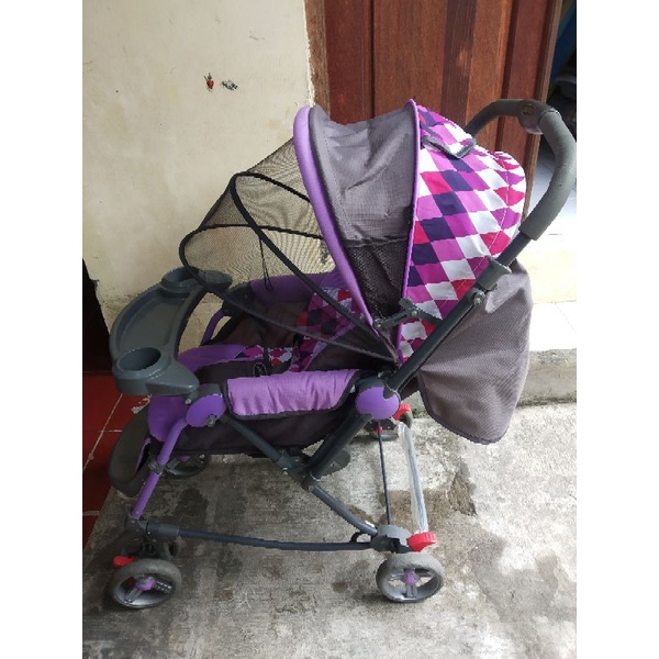 stroller pliko grande preloved second bekas kereta dorong bayi