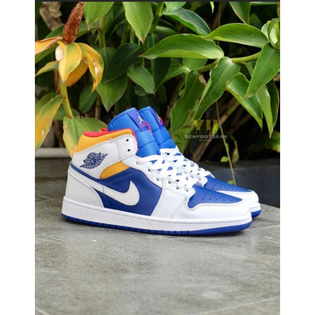 AJ1 High Mid Royal Blue Laser Orange