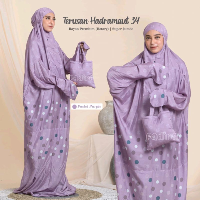 mukena terusan super jumbo premium