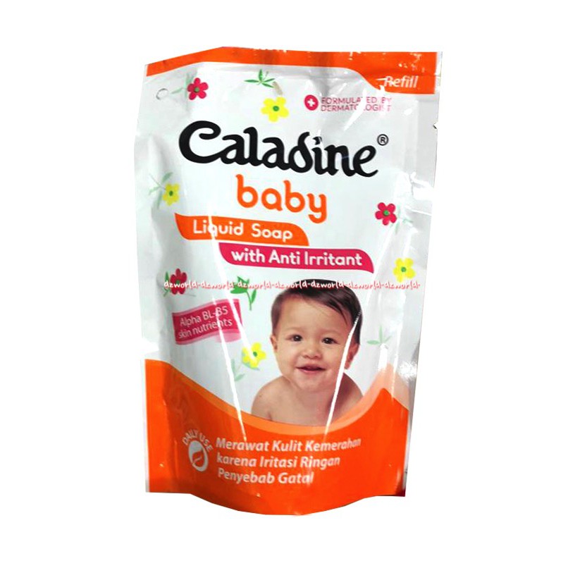 Caladine Baby 200ml Liquid Soap With Irritant Refill Kemasan Pouch Sabun Cair Kaladin Untuk Iritasi Gatal Bayi Anak 200 ml Caladin Kaladine