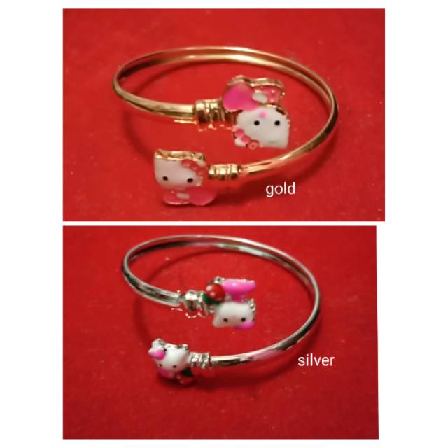 Gelang anak anak xuping lapis emas 18 k